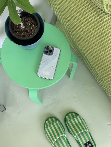 [OLIVET] Label Point Blue Epoxy Case (Silver Frame)