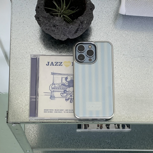 [OLIVET] Label Point Blue Epoxy Case (Silver Frame)