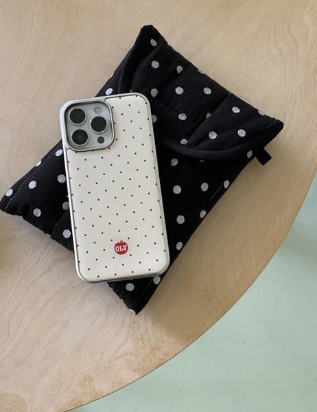 [OLIVET] OLV Apple Dot Epoxy Case (Silver Frame)