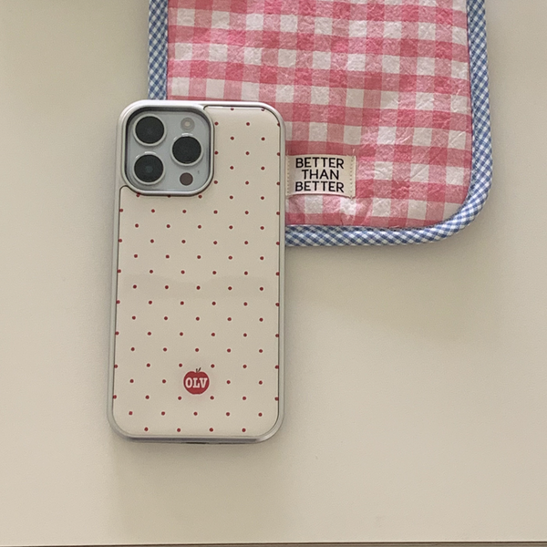 [OLIVET] OLV Apple Dot Epoxy Case (Silver Frame)