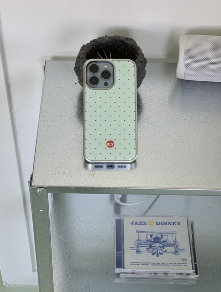 [OLIVET] OLV Apple Dot Epoxy Case (Silver Frame)
