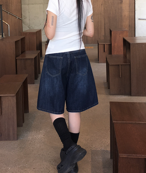 [anyonemore] Summer Delle Short Bermuda Washing Denim Pants