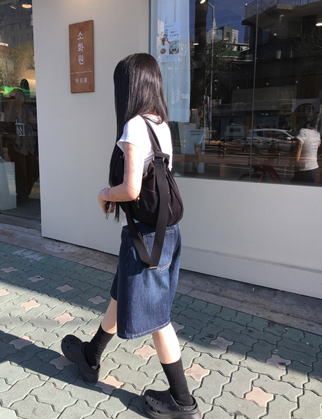 [anyonemore] Summer Delle Short Bermuda Washing Denim Pants