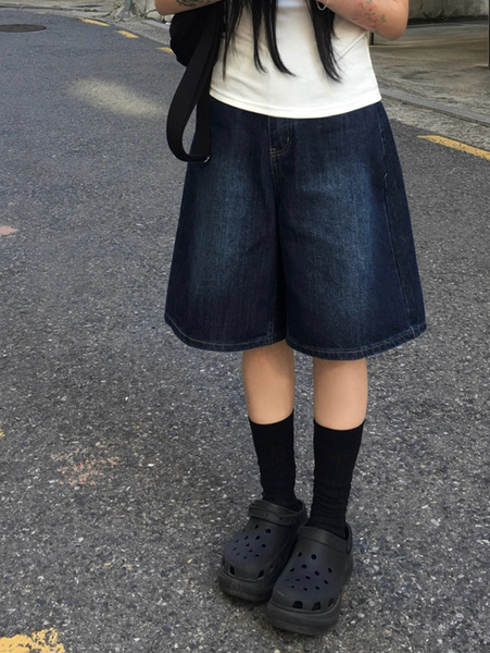 [anyonemore] Summer Delle Short Bermuda Washing Denim Pants