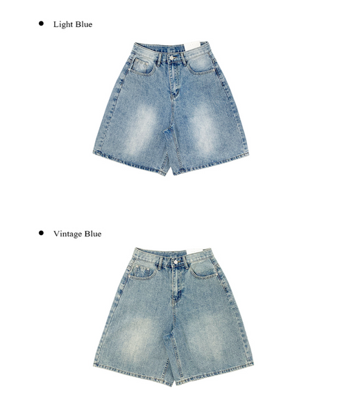 [anyonemore] Summer Delle Short Bermuda Washing Denim Pants