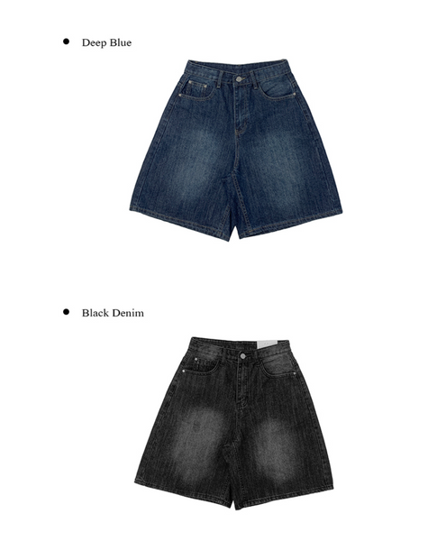 [anyonemore] Summer Delle Short Bermuda Washing Denim Pants