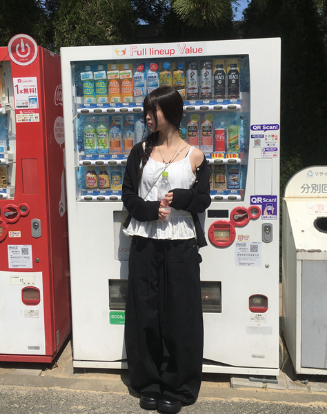 [anyonemore] Heather Linen Round Fit Daily Cardigan