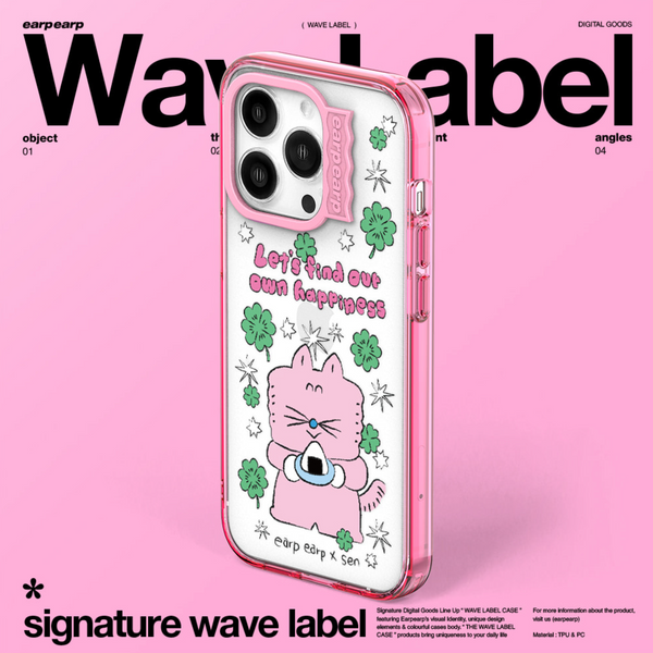 [earp earp x SEN] Wave Label Gel Hard Case Basic/ MagSafe Case