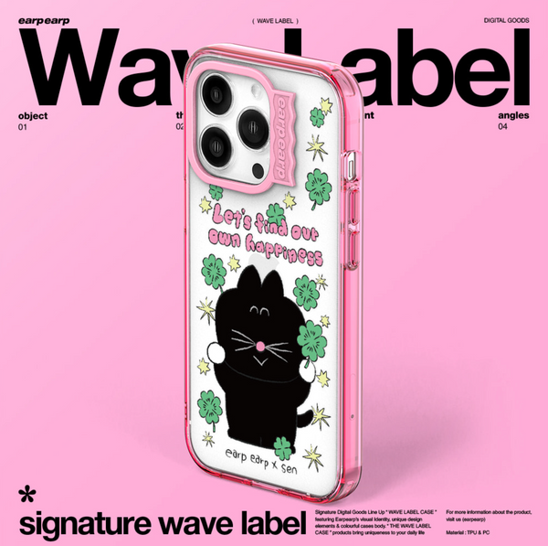 [earp earp x SEN] Wave Label Gel Hard Case Basic/ MagSafe Case