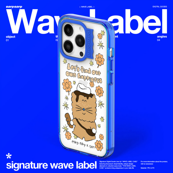 [earp earp x SEN] Wave Label Gel Hard Case Basic/ MagSafe Case