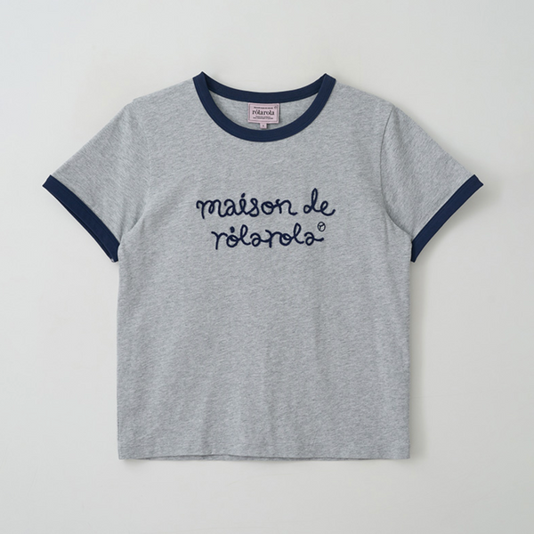 [rola rola] MAISON DE ROLA RINGER T-SHIRT GY+NV