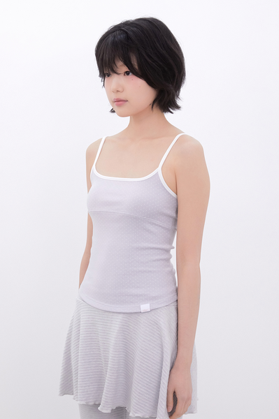 [Inner museum] Dot Two-Tone Sleeveless (BABYBLUE)
