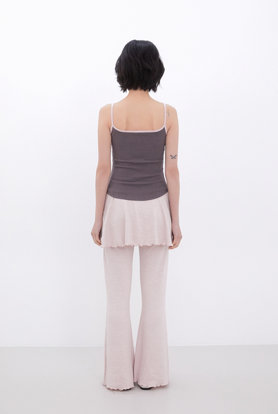 [Inner museum] Dot Two-Tone Sleeveless (COCOA)