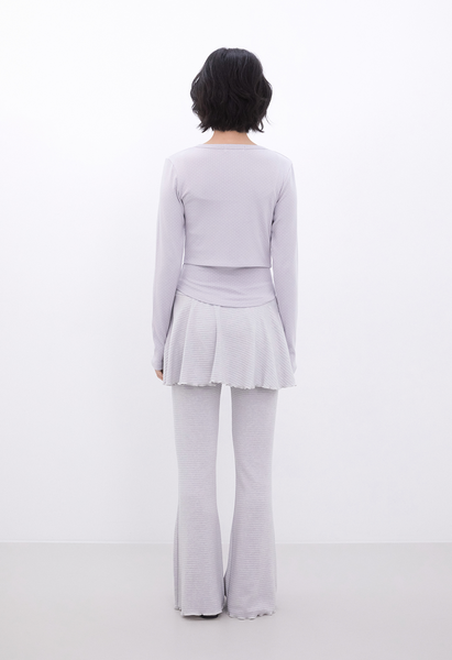 [Inner museum] Dot Button Crop Cardigan (BABYBLUE)