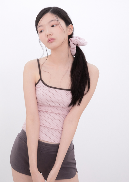 [Inner museum] Dot Two-Tone Sleeveless (PINK)