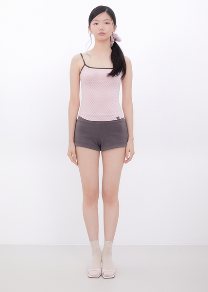 [Inner museum] Dot Two-Tone Sleeveless (PINK)