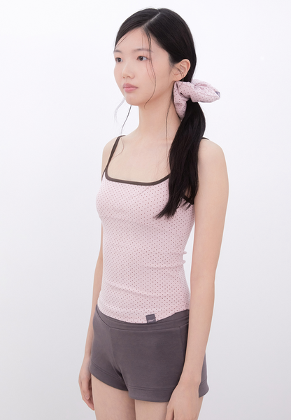 [Inner museum] Dot Two-Tone Sleeveless (PINK)