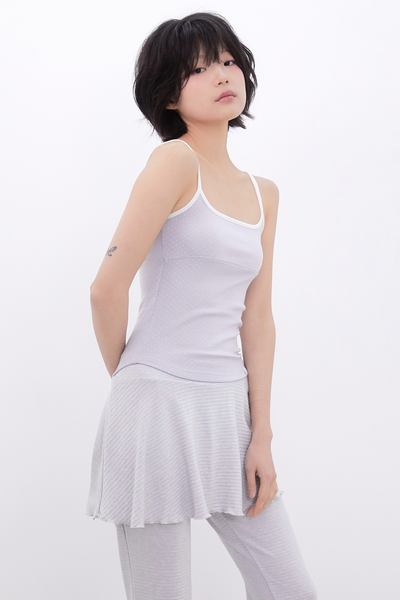 [Inner museum] Dot Two-Tone Sleeveless (BABYBLUE)