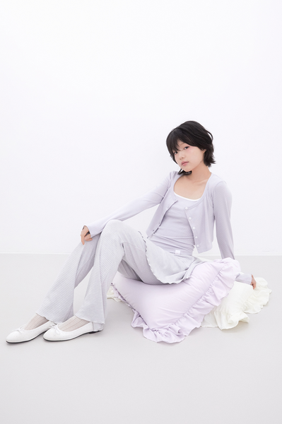 [Inner museum] Dot Two-Tone Sleeveless (BABYBLUE)