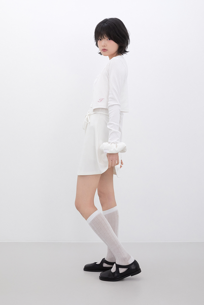 [Inner museum] Dot Strap Mini Dress (IVORY)