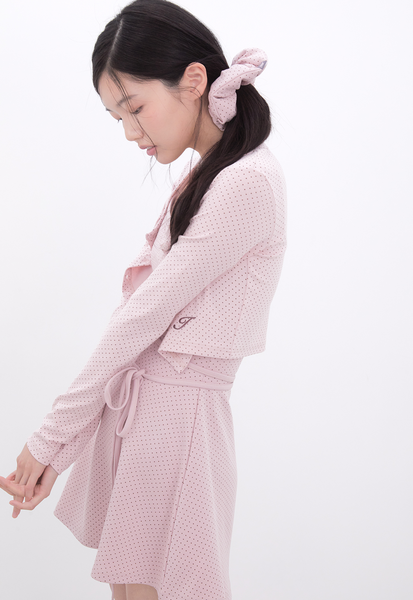 [Inner museum] Dot Strap Mini Dress (PINK)