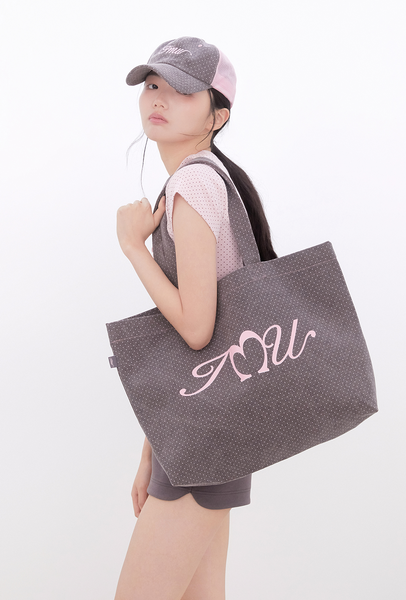 [Inner museum] Cotton Dot Two-tone Trucker Cap (COCOA)