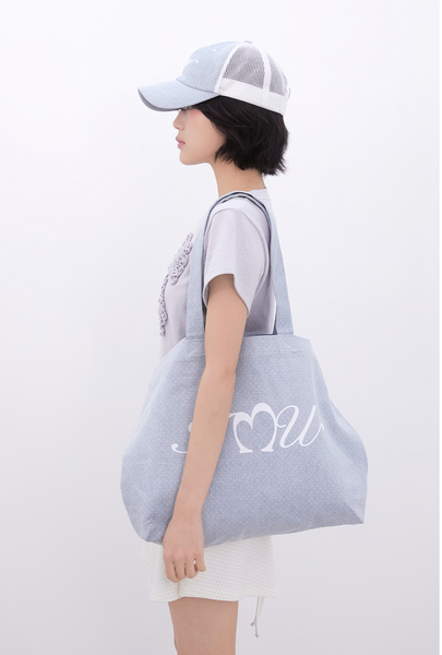 [Inner museum] Cotton Dot Two-tone Trucker Cap (LIGHT BLUE)