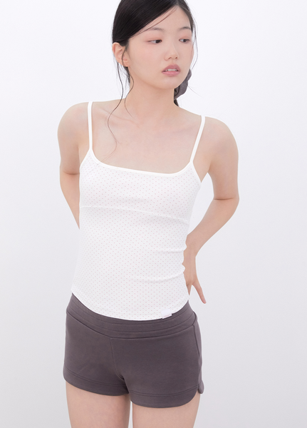 [Inner museum] Dot Two-Tone Sleeveless (IVORY)
