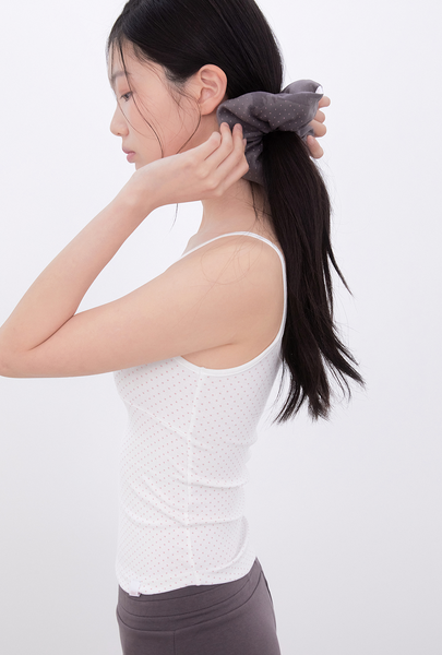 [Inner museum] Dot Two-Tone Sleeveless (IVORY)