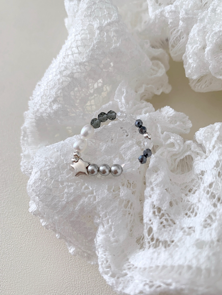 [SOYE PI-NE] Sharp Black Star Silver Ring