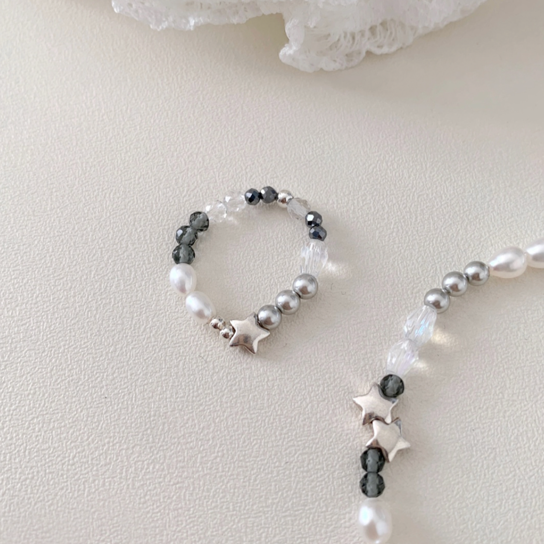 [SOYE PI-NE] Sharp Black Star Silver Ring