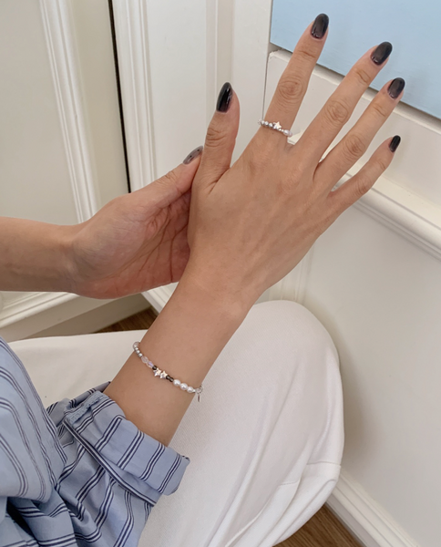 [SOYE PI-NE] Sharp Black Star Silver Ring