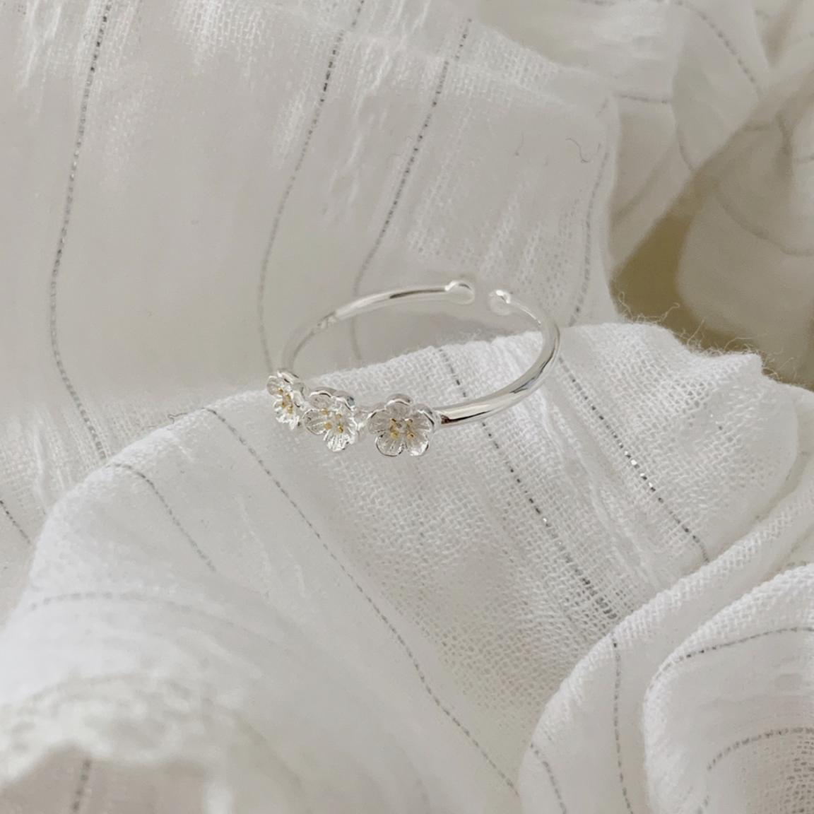 [SOYE PI-NE] Roa Flower Open Ring