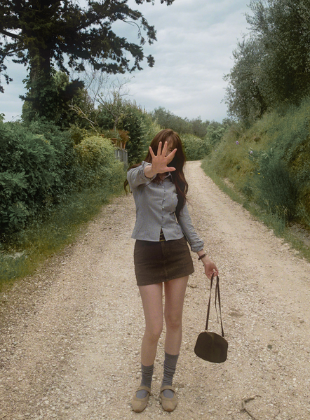 [SLOWAND] Laura Vintage Skirt Pants Belt Set