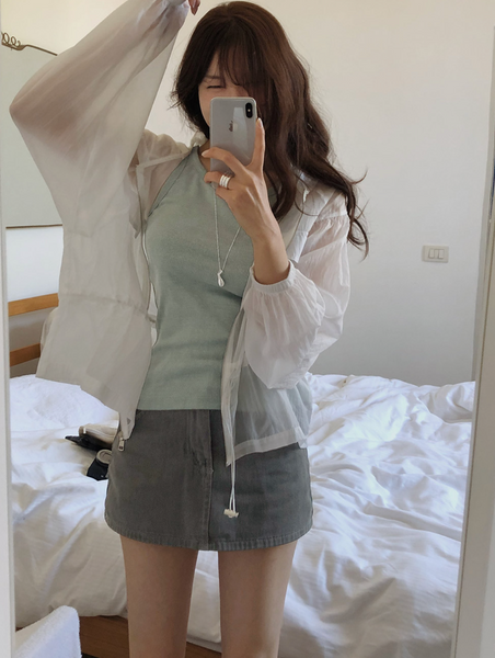 [SLOWAND] Laura Vintage Skirt Pants Belt Set