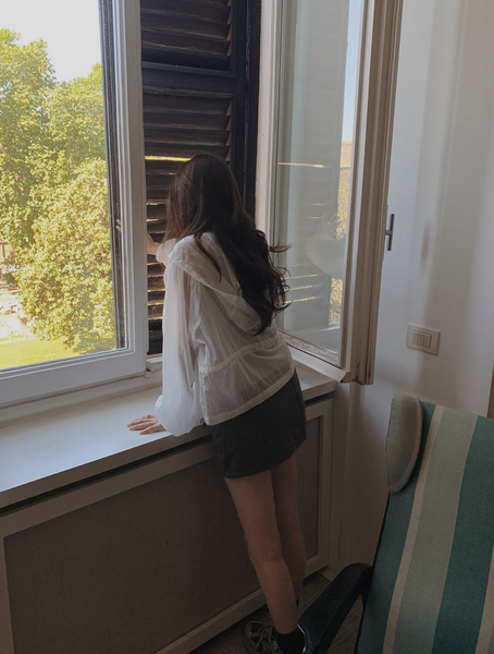 [SLOWAND] Laura Vintage Skirt Pants Belt Set