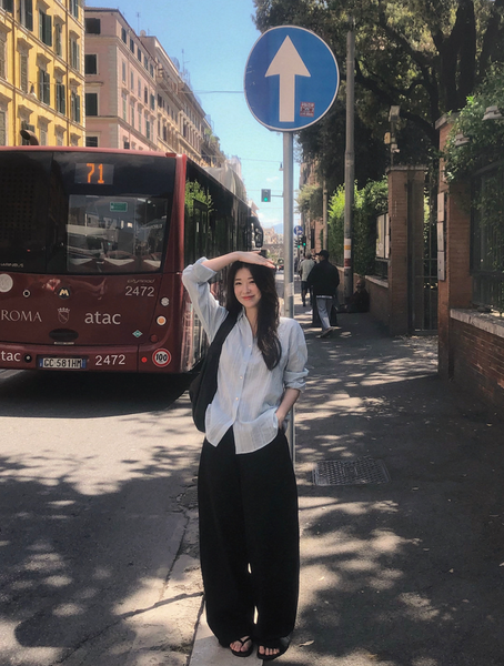 [SLOWAND] Summer Mood Stripe Shirt