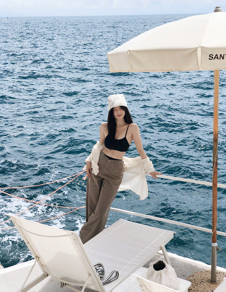 [SLOWAND] Summer Mood Stripe Shirt