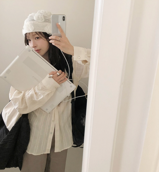 [SLOWAND] Summer Mood Stripe Shirt