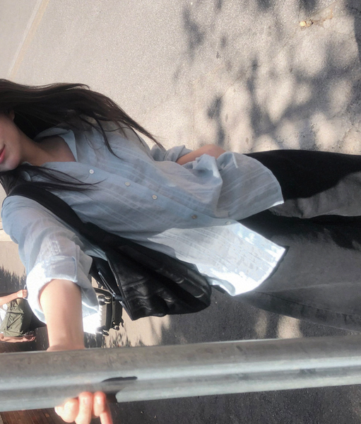 [SLOWAND] Summer Mood Stripe Shirt