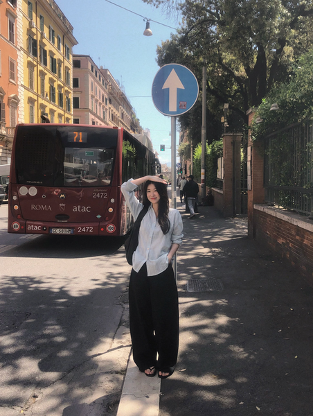 [SLOWAND] Summer Mood Stripe Shirt