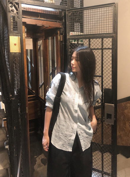 [SLOWAND] Summer Mood Stripe Shirt