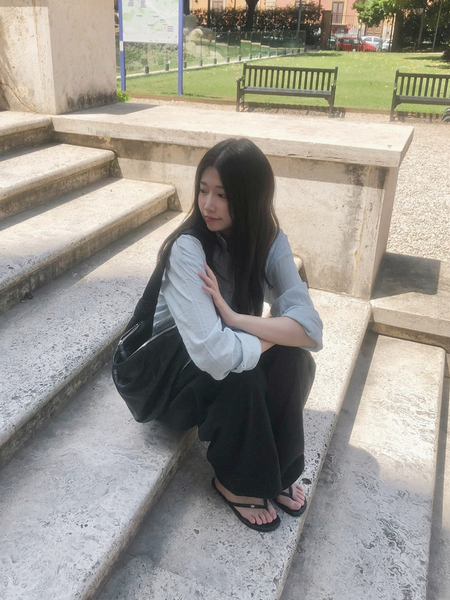 [SLOWAND] Summer Mood Stripe Shirt