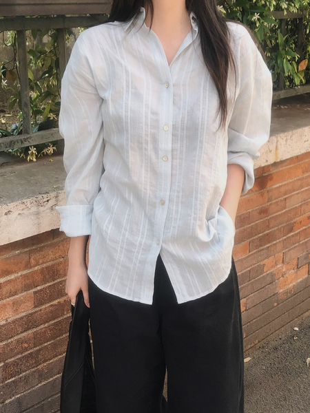 [SLOWAND] Summer Mood Stripe Shirt