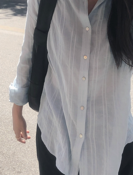 [SLOWAND] Summer Mood Stripe Shirt