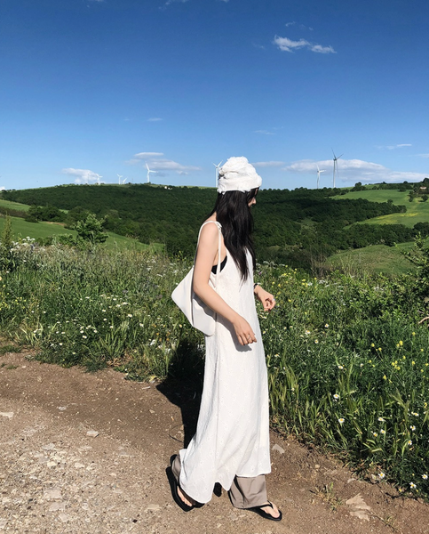 [SLOWAND] Pure Hippy Bustier Long Dress