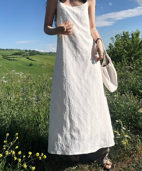 [SLOWAND] Pure Hippy Bustier Long Dress