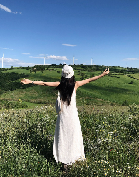 [SLOWAND] Pure Hippy Bustier Long Dress