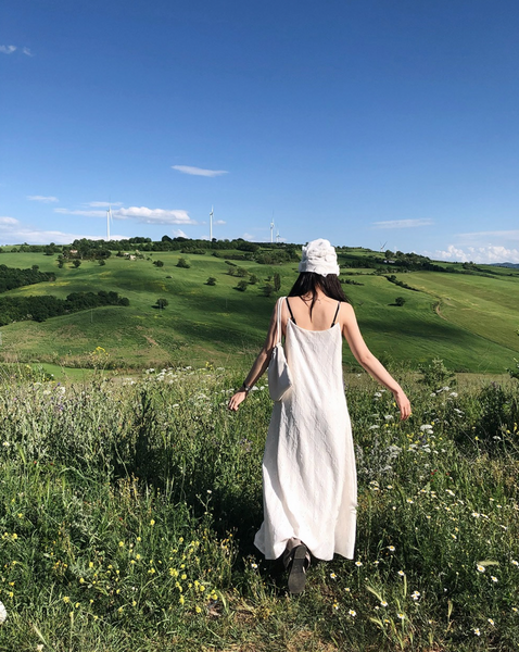 [SLOWAND] Pure Hippy Bustier Long Dress