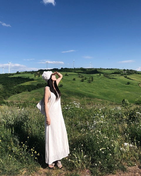 [SLOWAND] Pure Hippy Bustier Long Dress